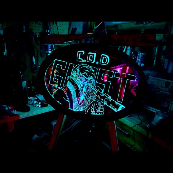 My etched mirror art hope you enjoy - Picture 3 of 13